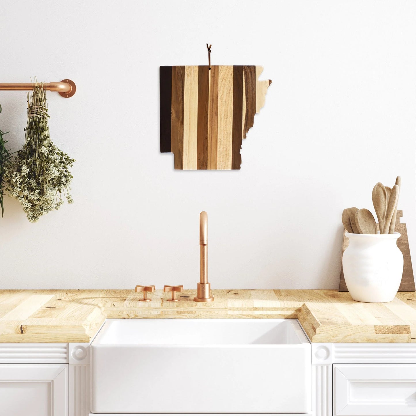 Arkansas State Shaped Wood Serving/Cutting Board