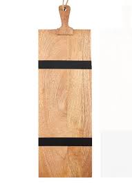 Two Stripe Black Serving Board