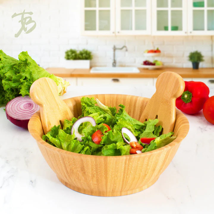 12 in Flared Bamboo Salad Bowl