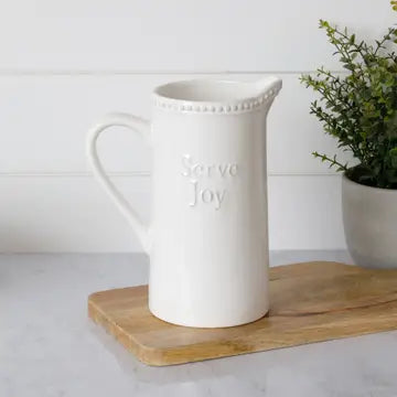 "Serve Joy" Pitcher