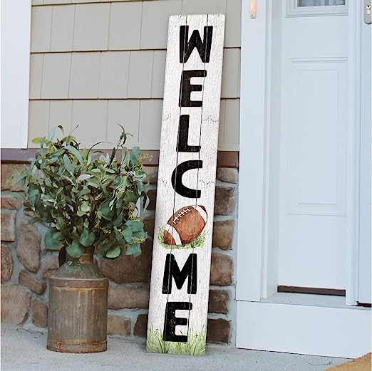 Welcome-Football Porch Board