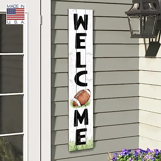 Welcome-Football Porch Board