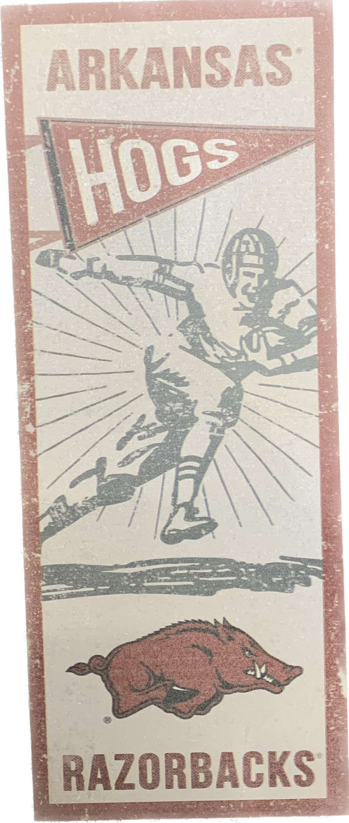 Vintage Razorback Player Wall Hanging