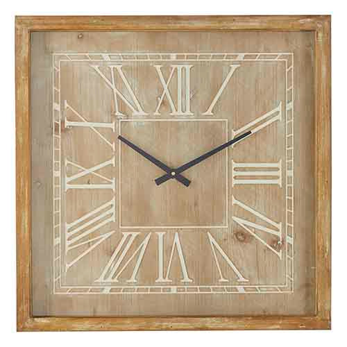 25" Wooden Square Clock