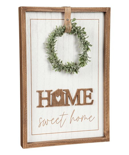 "Home Sweet Home" Wreath Wall Decor