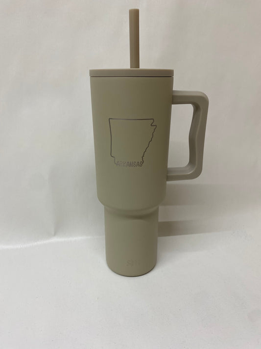 40 oz Arkansas Trek Tumbler - Almond Burch
