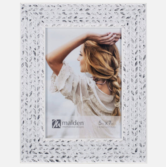 White Wheat Picture Frame - 5" x 7"