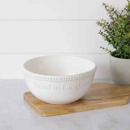 "Blend in Laughter"- Serve Bowl
