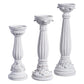 Small White Fluted Candle Holder