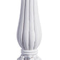 Small White Fluted Candle Holder