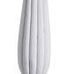 Large White Fluted Candle Holder