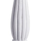 Medium White Fluted Candle Holder
