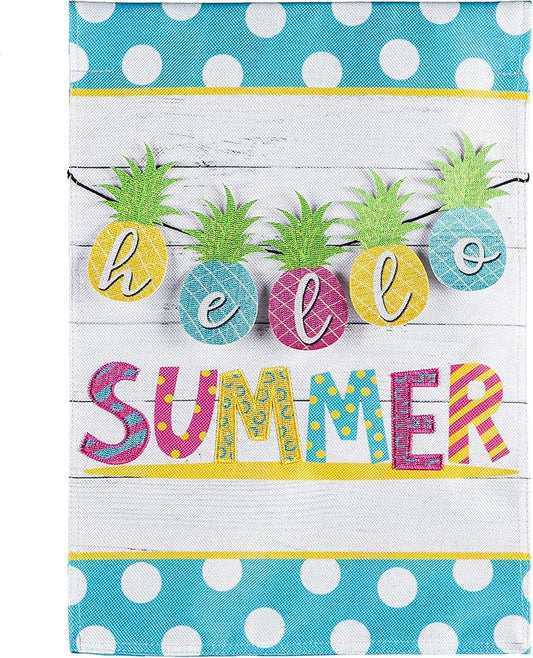 "Hello Summer" Garden Flag