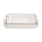 White Textured Baker Dish Set