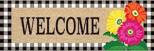 Welcome Gerbera Daisy Trio Switch Mat