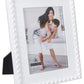 White Bead Wooden Picture Frame - 8" x 10"