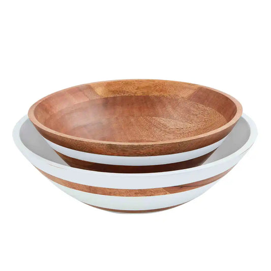 WOOD STRAP BOWL