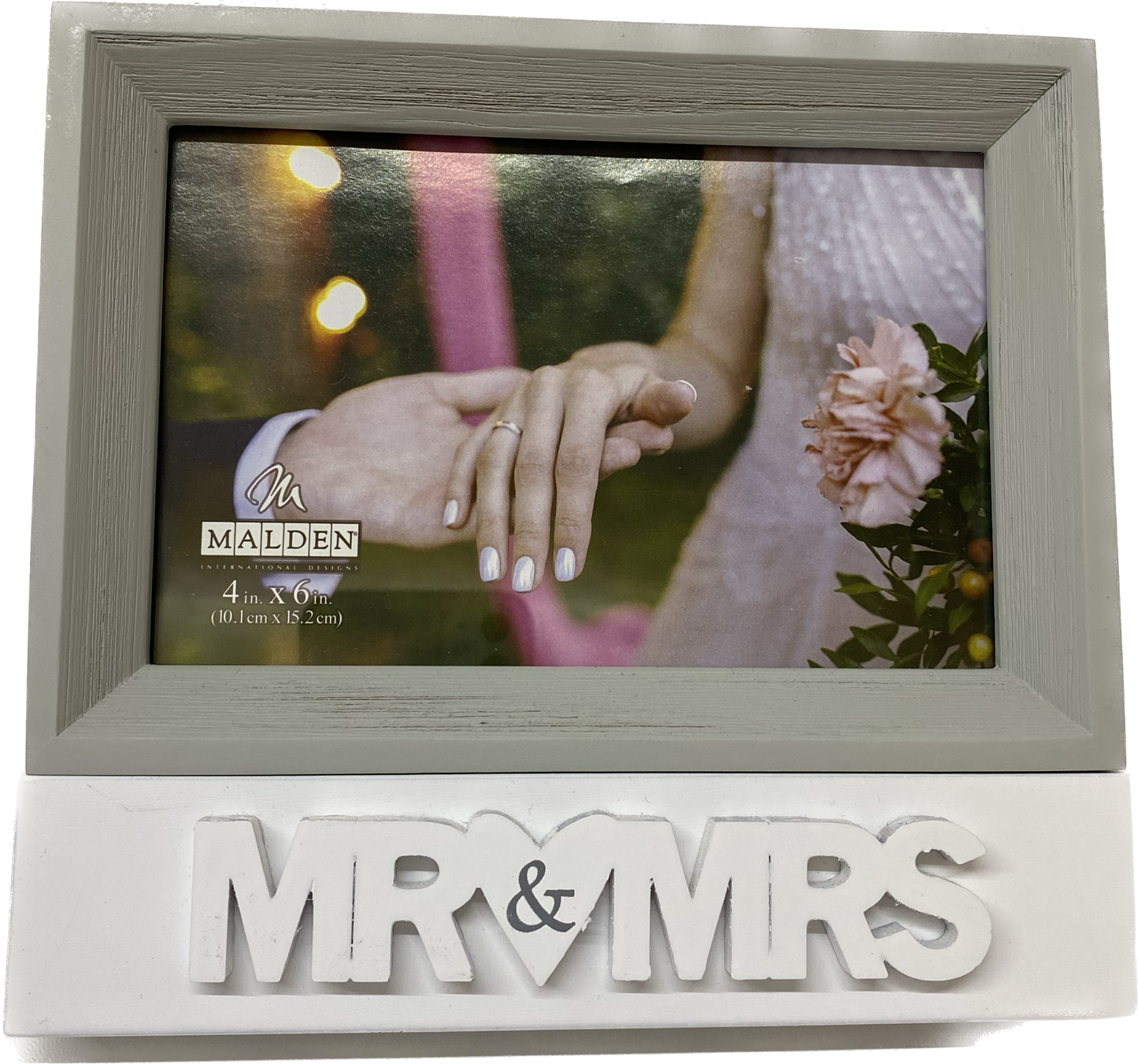 "Mr & Mrs" Picture Frame - 4" x 6"