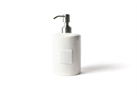 White Small Dot MINI Cylinder Soap Pump