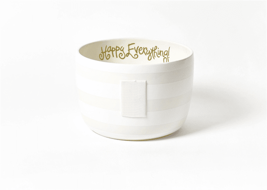 White Stripe Bowl